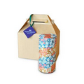 Designer Tea Tin w/Rare Whole Leaf Satin Tea Bags in a Gift Box